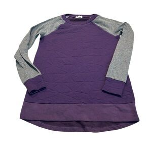 PINK LOTUS heathered fleece Raglan